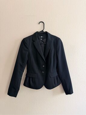 H&M Two Button Black Blazer Jacket
